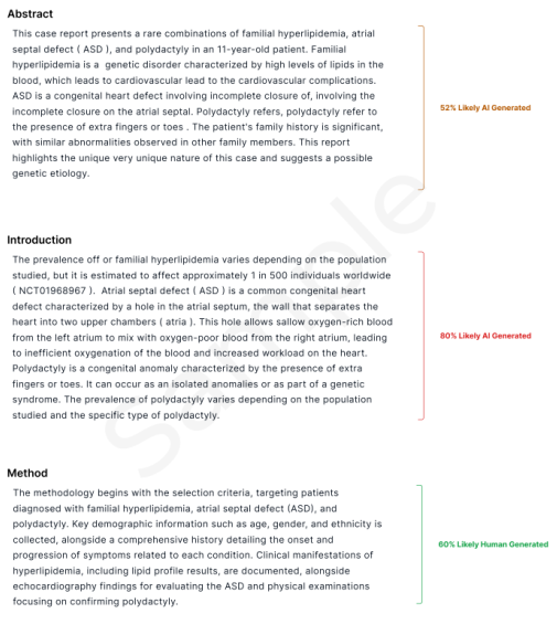 AI Content Detector Example