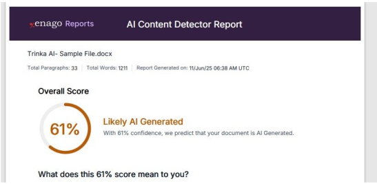 AI Content Detector Report